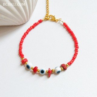 Handcrafted Evil Eyes Beads Bracelet Originally Premium Design